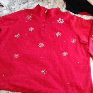 Womens winter embellished fleece 3x
